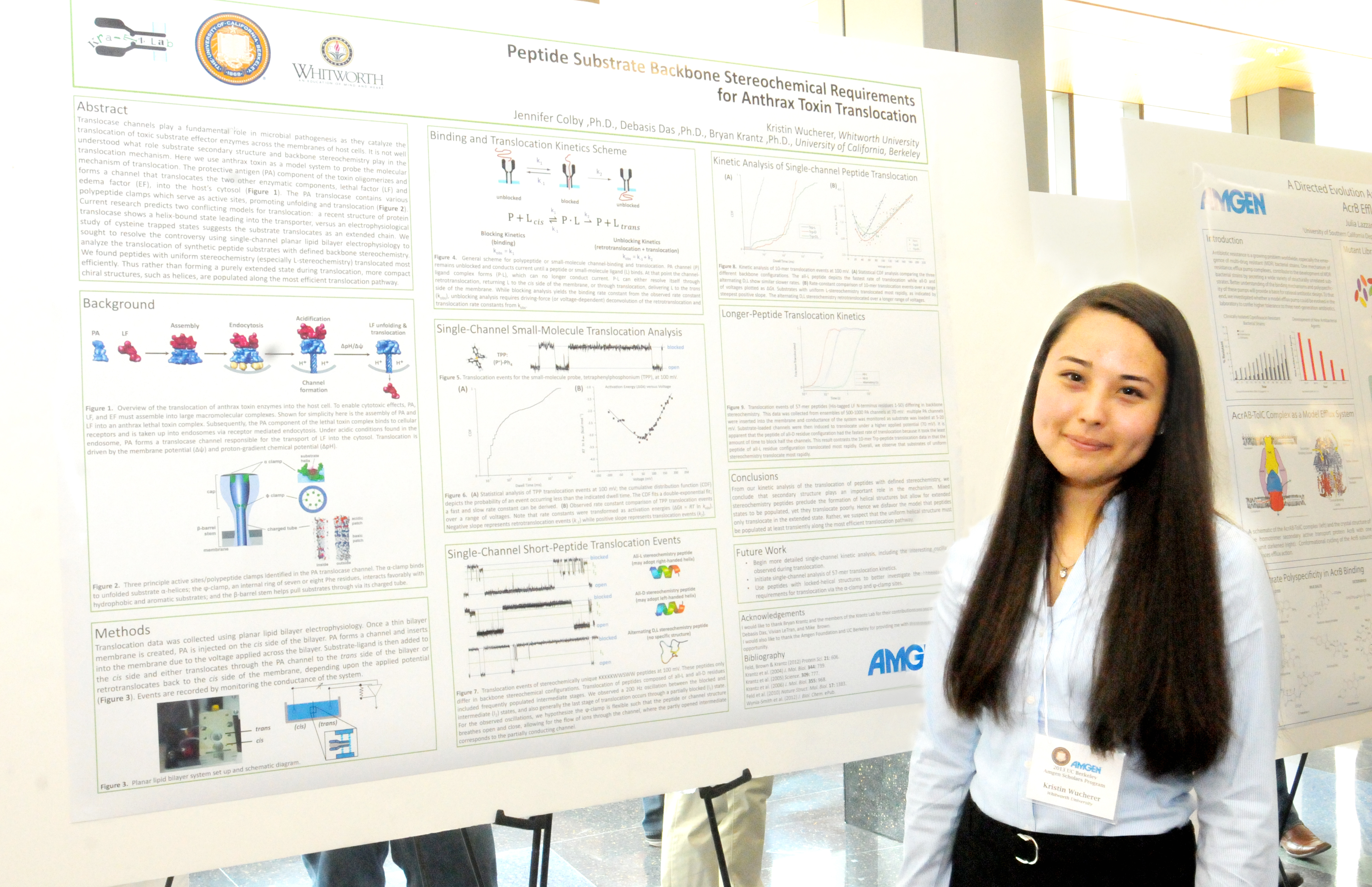 Erica Green at the UCB Amgen Scholars Poster Session
